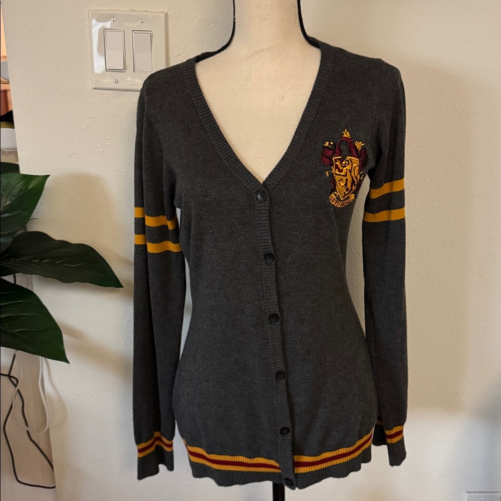 Women's Gray Harry Potter Hogwarts Sweater / Cardigan